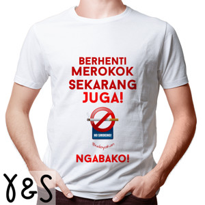 Kaos Berhenti Merokok Sekarang Juga