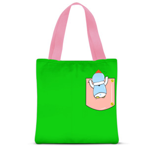 Tas Tote Fullprint Penguin hang