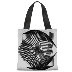 Tas Tote Fullprint Lines