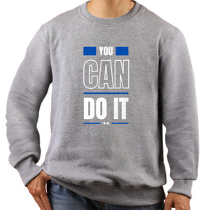Jaket Sweater Kaos Motivasi You Can Do It