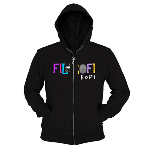 Hoodie Zipper filosofi kopi