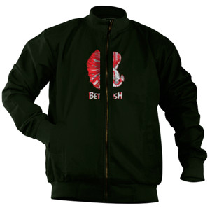 Jaket Bomber Kaos Red Bettafish