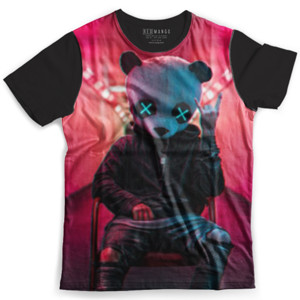 Kaos Fullprint Panda Metal Night