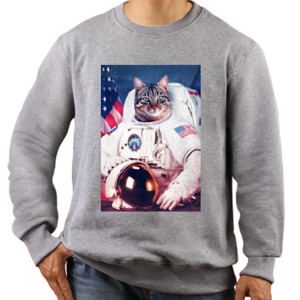 Jaket Sweater Kaos Kucing Astronot