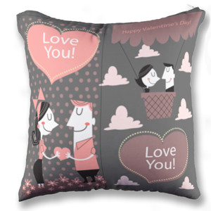 Bantal Cute Cartoon Valentine Couple