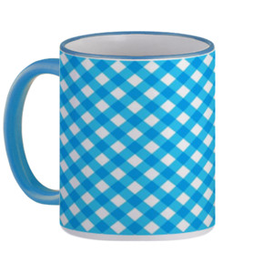 Mug Gingham Blue