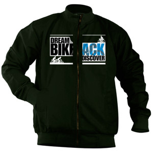 Jaket Bomber Dream Bikepack Discover Blue on Dark Color