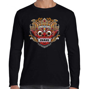 Kaos Kaos Pria Lengan Panjang -Bali Barong
