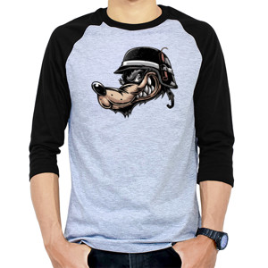 Kaos Raglan DISTRO Collection G_BLACK FOREVER
