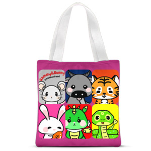 Tas Tote Fullprint totebag animal 12 zodiac 
