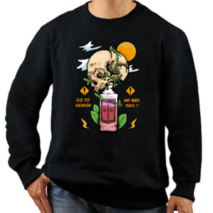 Jaket Sweater GO TO HEAVEN AND MAKE PEACE !!