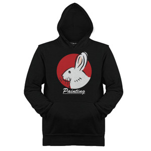 Jaket Hoodie Distro Lukisan Kelinci