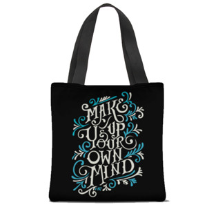 Tas Tote Fullprint Make Up Your Own Mind
