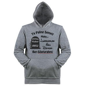 Jaket Hoodie Kaos Wanita Seri Pesan Alam Kubur #5