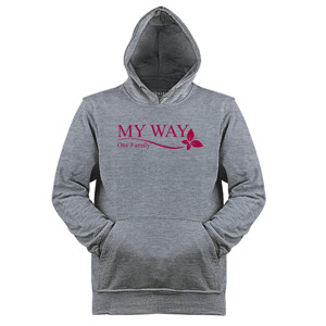 Jaket Hoodie Kaos My Way Wanita Lengan Panjang