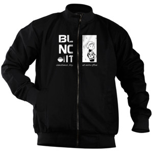 Jaket Bomber Kaos Pria text BUNCIT sometimes boys can pregnant