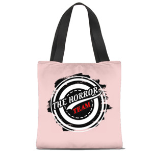 Tas Tote Fullprint Tas tote bag pink & abu abu