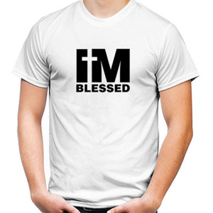 Kaos Baju Rohani Kaos Paskah I'm Blessed Warna Terang