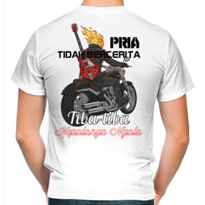 Kaos Pria Tidak Bercerita - Ghost Rider