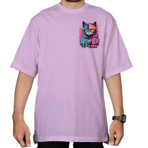 Kaos Oversize Kucing hip hop