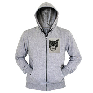 Hoodie Zipper Kitty Constellation Hovering Earth
