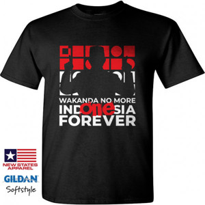 Kaos WAKANDA NO MORE INDONESIA FOREVER