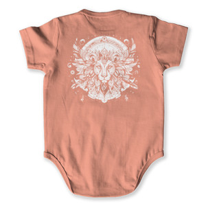 Baby Jumper Premium - Seni Abstrak Wajah Singa