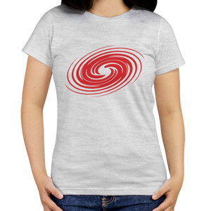 Kaos Distro Creative Red Swirl