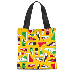 Tas Tote Fullprint colorfull shoes