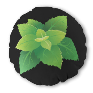 Bantal Bulat daun mint-b003