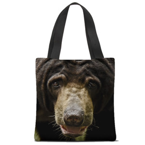 Tas Tote Fullprint Beruang Madu