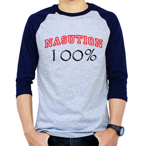 Kaos Raglan 100% Nasution