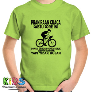 Kaos Kaos Pria Pencinta Sepeda Bahagia Prakiraan Cuaca