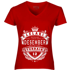 Kaos T-SHIRT LELAKI TERBAIK DESEMBER - D2