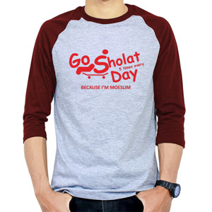 Kaos Raglan Go Sholat
