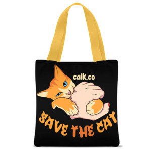 Tas Tote Fullprint totebag save the cat