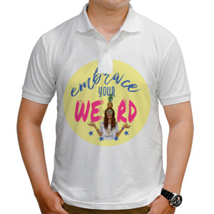 Kaos Polo Embrace Your Weird, 2 nanas (yellow moon)