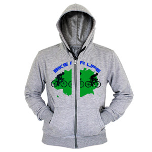 Hoodie Zipper Bike For Life