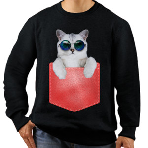 Jaket Sweater Cat in pocket Sweater KAYA21SW