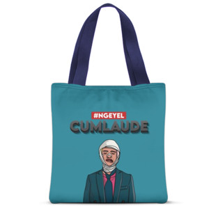 Tas Tote Fullprint Totebag mahasiswa kuliah #Ngeyelcumlaude