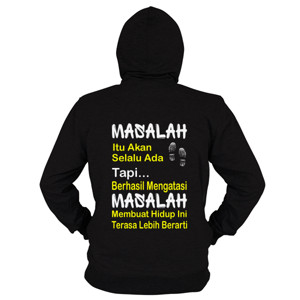 Hoodie Zipper Jaket Sweater Inspirasi Tentang Masalah