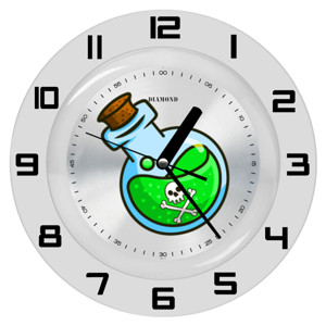 Jam Dinding Jam dinding bundar POISON Reward Token