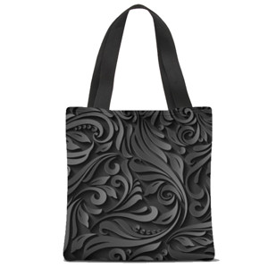 Tas Tote Fullprint Hitam artistik
