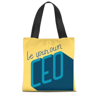 Tas Tote Fullprint be Your Own CEO