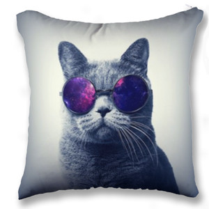 Bantal BANTAL SOFA KUCING LUCU KACAMATA SUNGLASSES 09