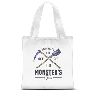Tas Tote Fullprint Tote Bag Halloween Theme