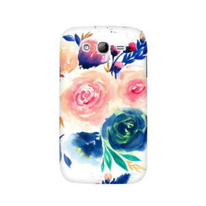 Blue Peach Rose Flowers Painting Casing HP