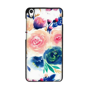 Blue Peach Rose Flowers Painting Casing HP