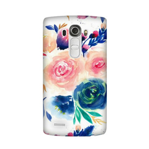 Blue Peach Rose Flowers Painting Casing HP