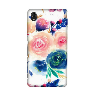 Blue Peach Rose Flowers Painting Casing HP